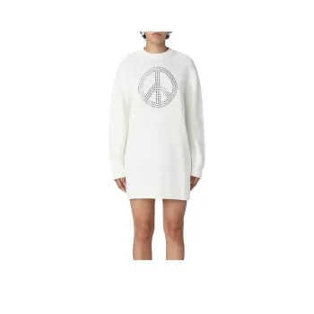 MOSCHINO Peace Symbol Short Oversized Dress