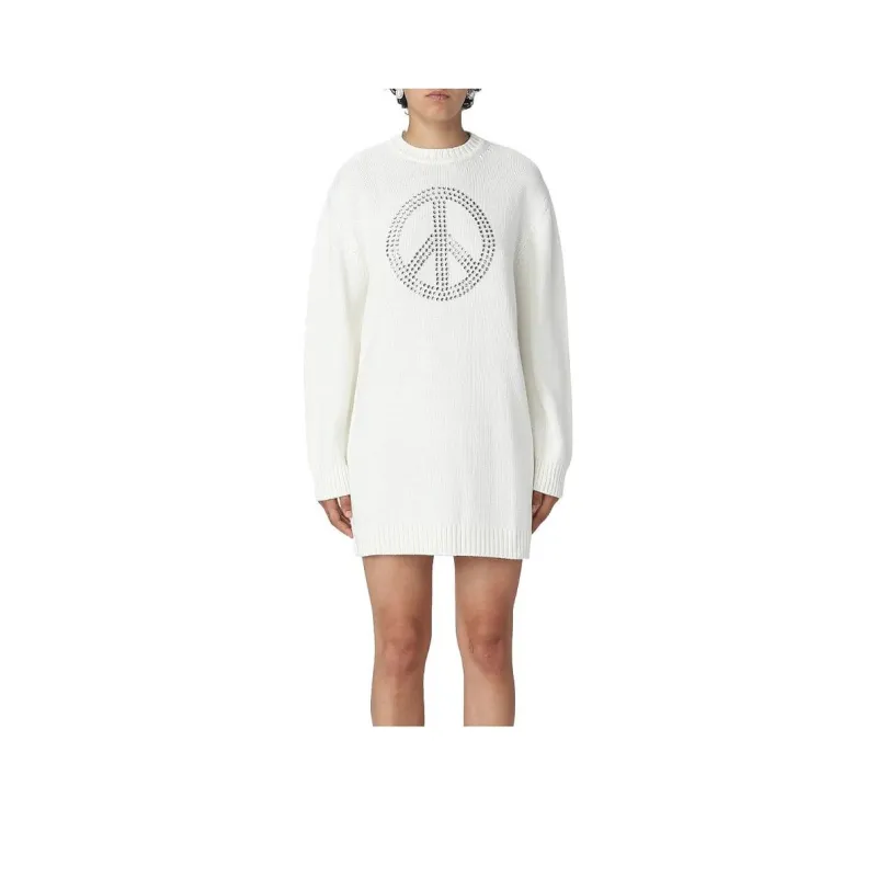 MOSCHINO Peace Symbol Short Oversized Dress-0