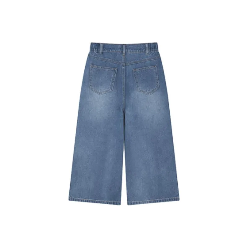 Mo Han Yi Mei Jeans Women's Vintage Blue-0