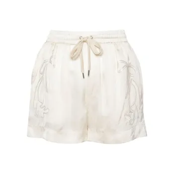 PINKO Stargate Satin Shorts