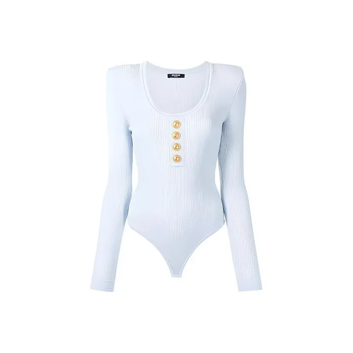 BALMAIN FW21 One-Piece Set Women's Light Blue-0