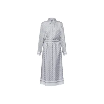 LOUIS VUITTON Monogram Foulard Shirt Dress