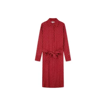 Tommy Hilfiger FW24 Long Sleeved Dress Women's Red