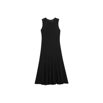 THEORY Sleeveless Flared Midi Dress
