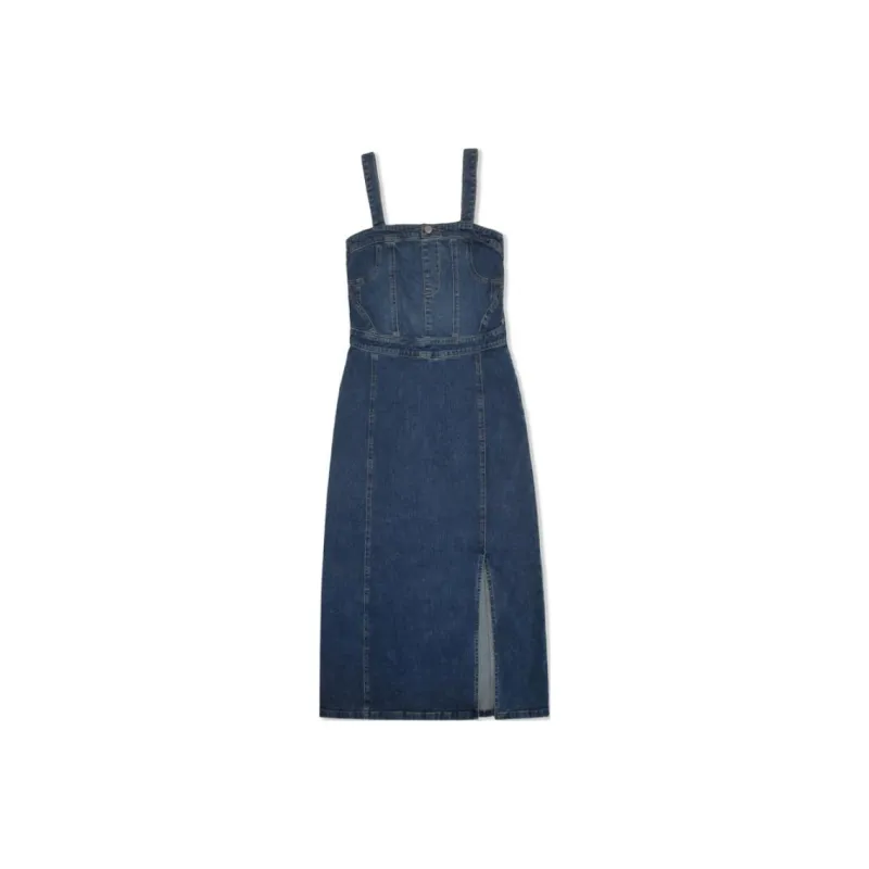GUESS Slip Dresses Women's Blue-0
