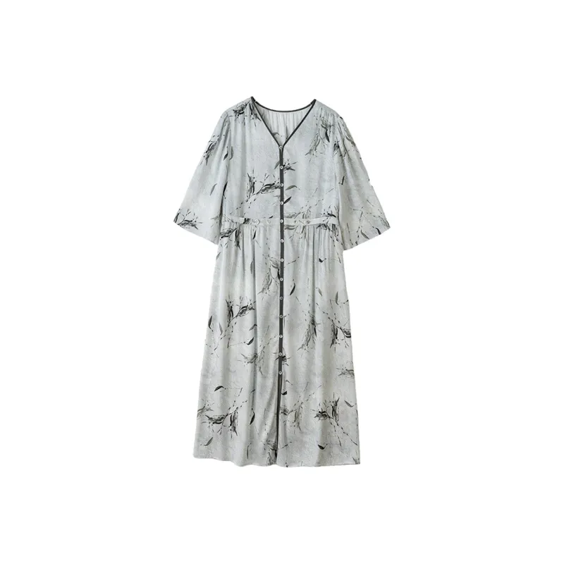 Kele Coco Short Sleeved Dress Women's Asphalt Gray-0