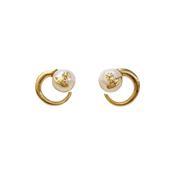 Vivienne Westwood Pearl Earrings Women's Gold
