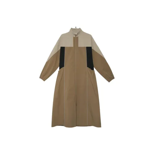 SEMICIRCLE Long-Sleeved Dresses Women's Khaki