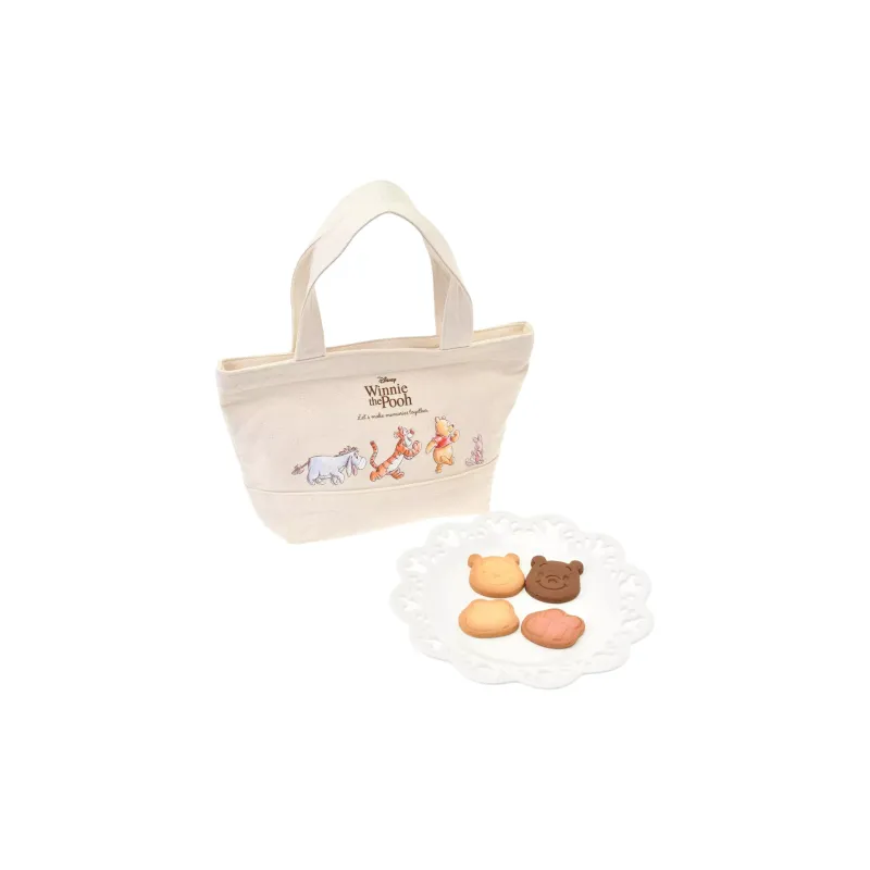 Disney Winnie The Pooh Series Polyester Tote Bag, Shopping Bag, Handbag Unisex Ecru-2