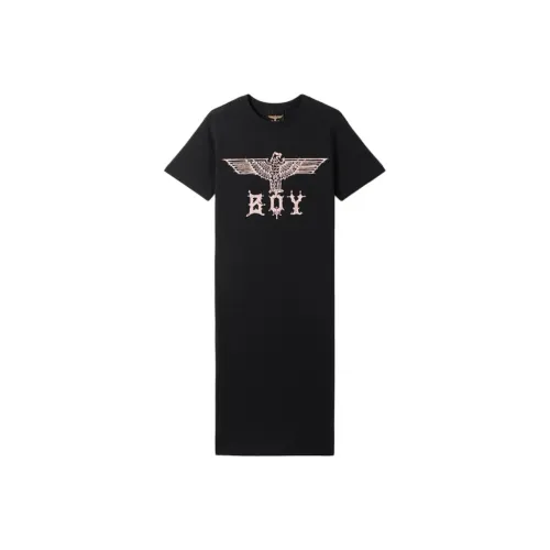 Boy London Short Sleeved Dress Women's Black