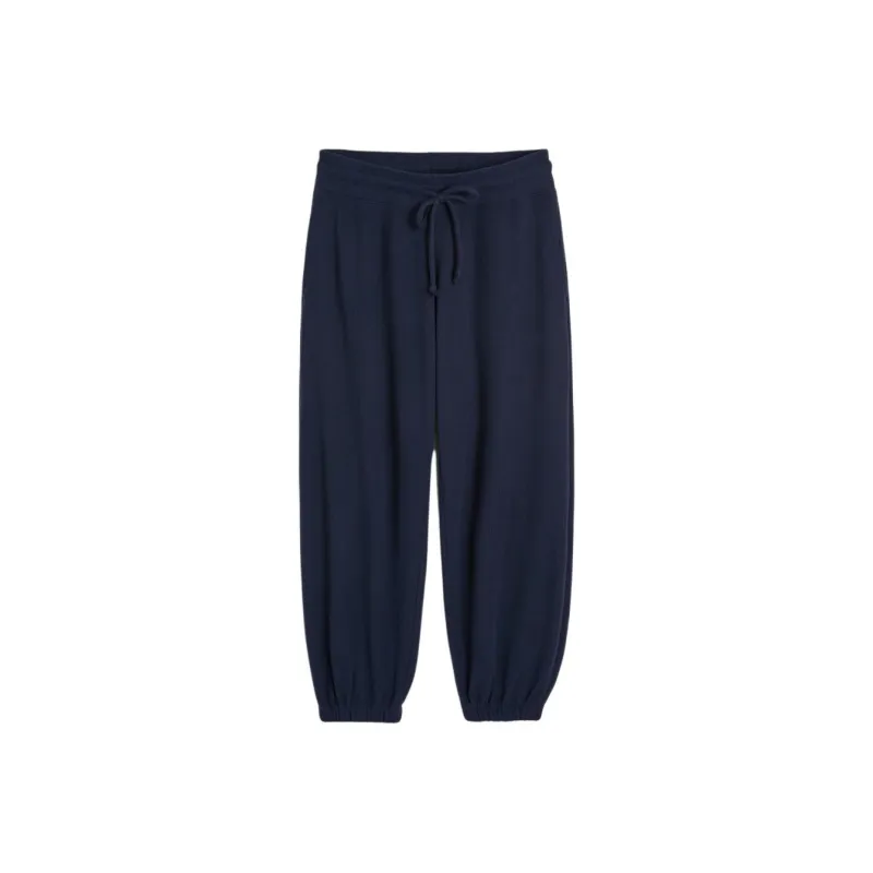 Hollister Knitted Sports Pants Women's Marine Blue-0