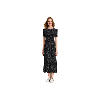 HAVVA Short Sleeved Dresses Women's Polka Dot