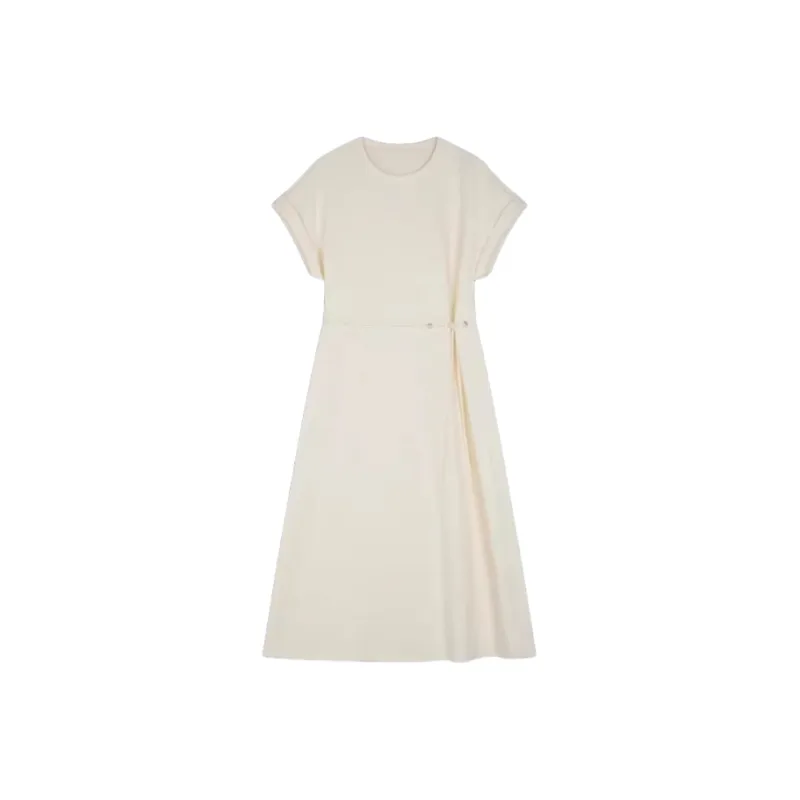 ARIADNAW STUDIO Short Sleeved Dress Women's Apricot-0