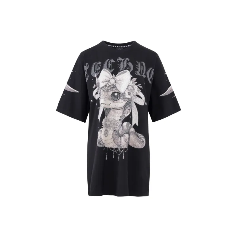 TCH Short Sleeved Dress Women's Black-0