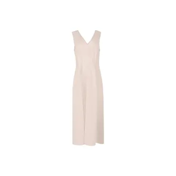 Brunello Cucinelli V neck Linen Maxi Dress