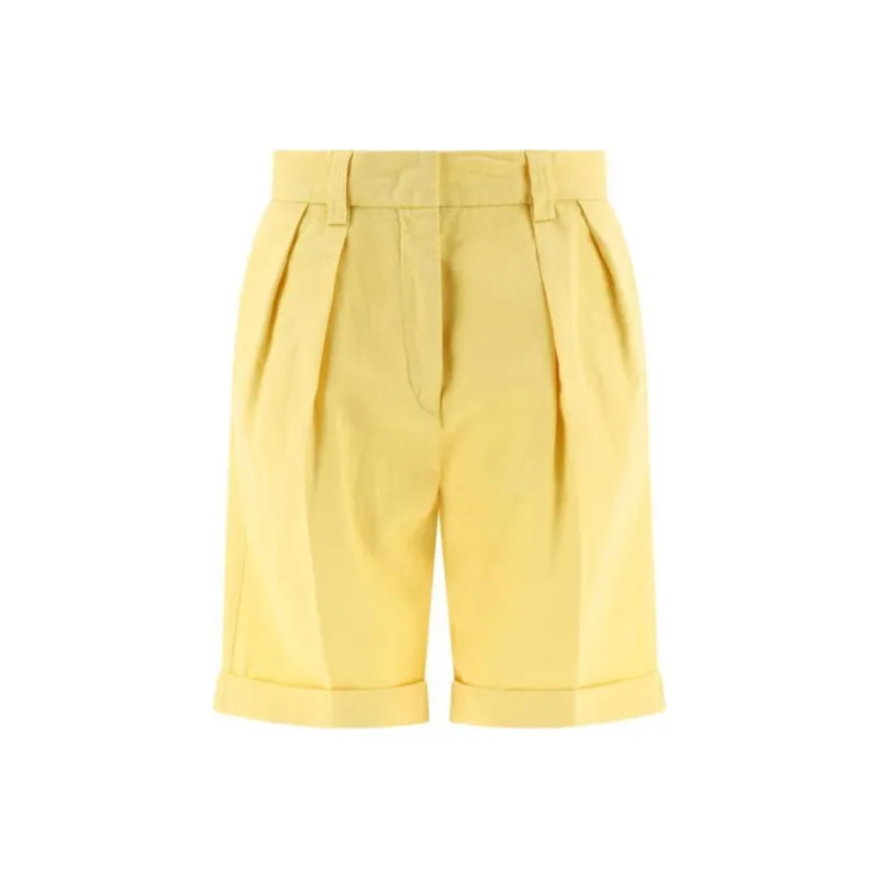 ASPESI Pleated Chino Shorts-0