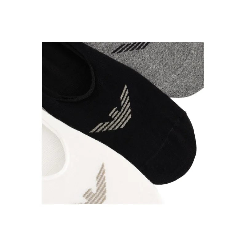 EMPORIO ARMANI No Show Socks Men's 3 Pack-1