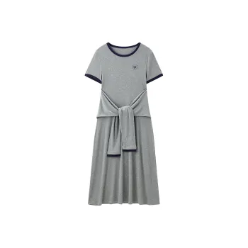 LEDIN Short Sleeved Dress Women's Lunar Rock Gray
