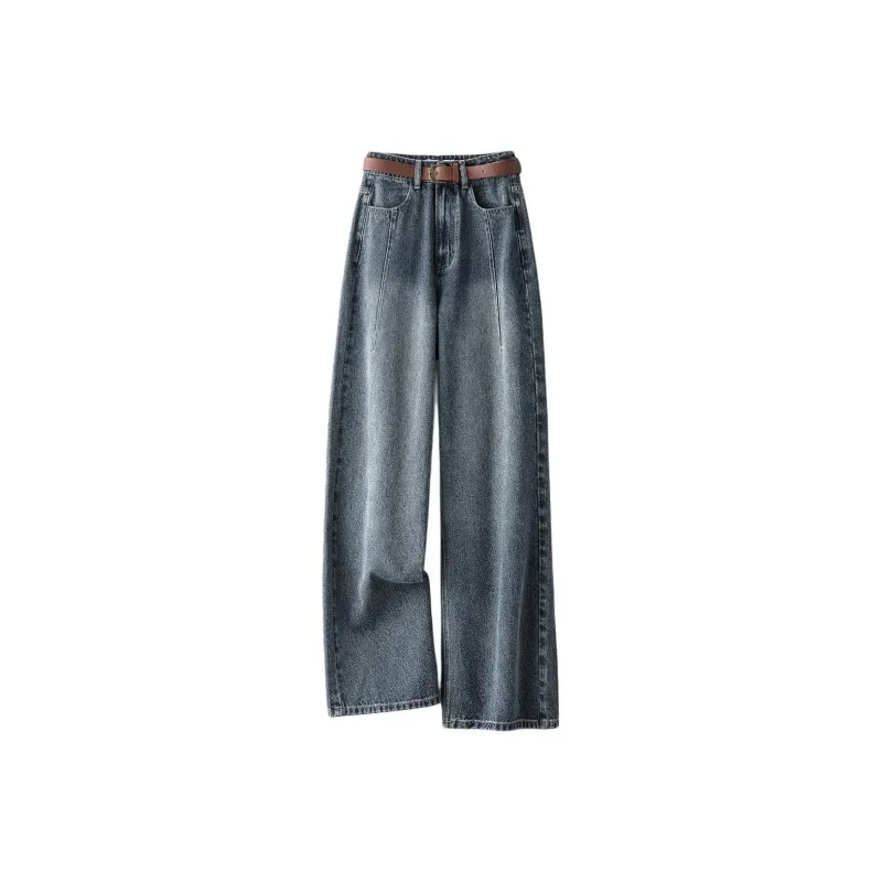 IHIMI Jeans Women's Vintage Denim Blue-0