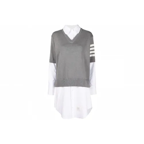 THOM BROWNE 4 Bar Tailored Cropped Pants
