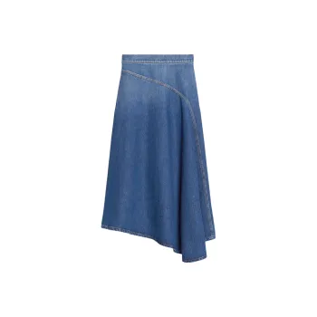 WEEKEND MaxMara Denim Long Skirts Women's Blue