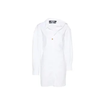 Jacquemus La Mini Robe Chemise 'White'