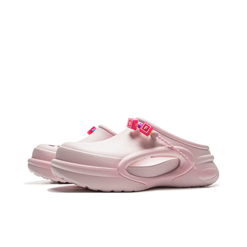 YINGXIONGLIANMENGYONGCHIPAIDUI x LiNing Soft Clogs Unisex Pink-2