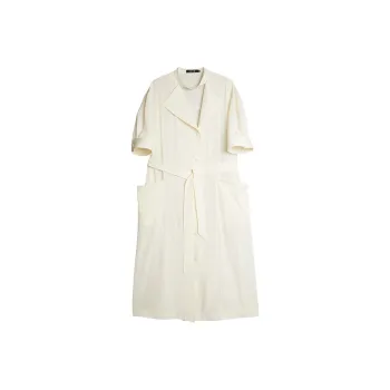 ELLE Short Sleeved Dress Women's Ecru