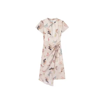 PAZZO Short Sleeved Dress Women's Butterfly Flower