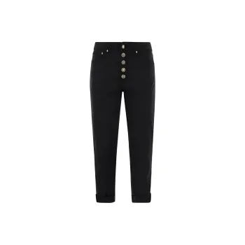 Dondup Logo Patch Cropped Jeans