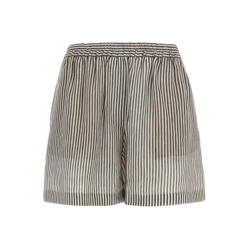 Brunello Cucinelli Striped Straight Shorts-0