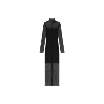 Givenchy Long-Sleeved Dresses Women's Black