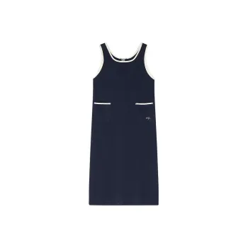 DKNY SS24 Sleeveless Dress Women's Dark Blue