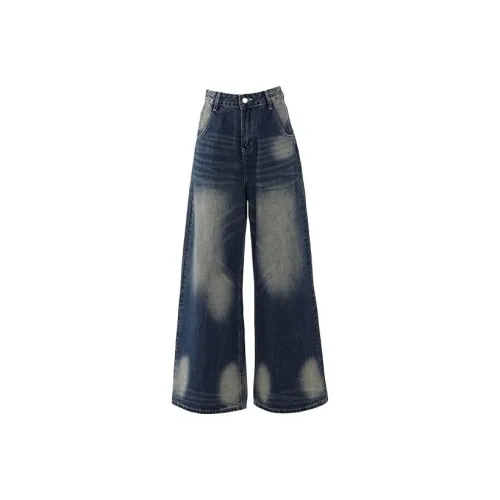 HUINIAN Jeans Women's Vintage Blue