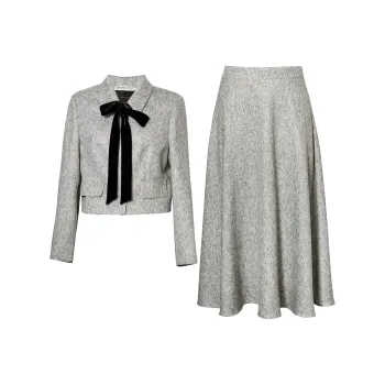 ROEYSHOUSE Business Suits Women's Heather Gray