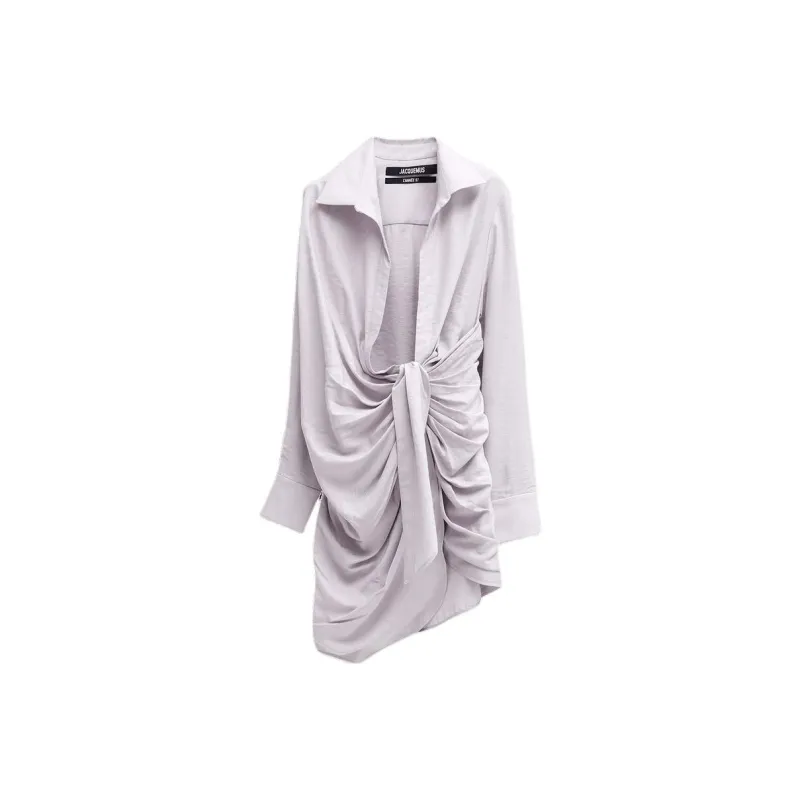Jacquemus La Robe Bahia Dress 'Lilac/Grey'-0