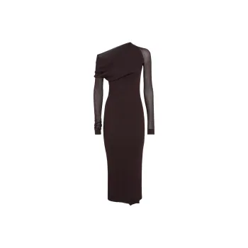 FENDI Ribbed Knit Midi Dress