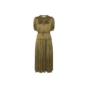 Ulla Johnson Astrid Plissé Midi Dress