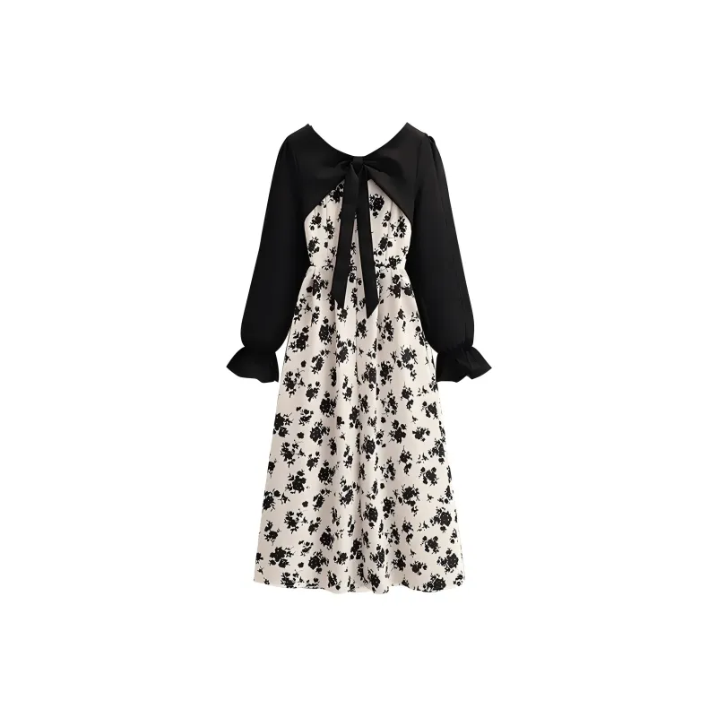 BDGU Long Sleeved Dress Women's White-0