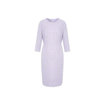 BBLLUUEE Short Sleeved Dress Women's Mist Purple