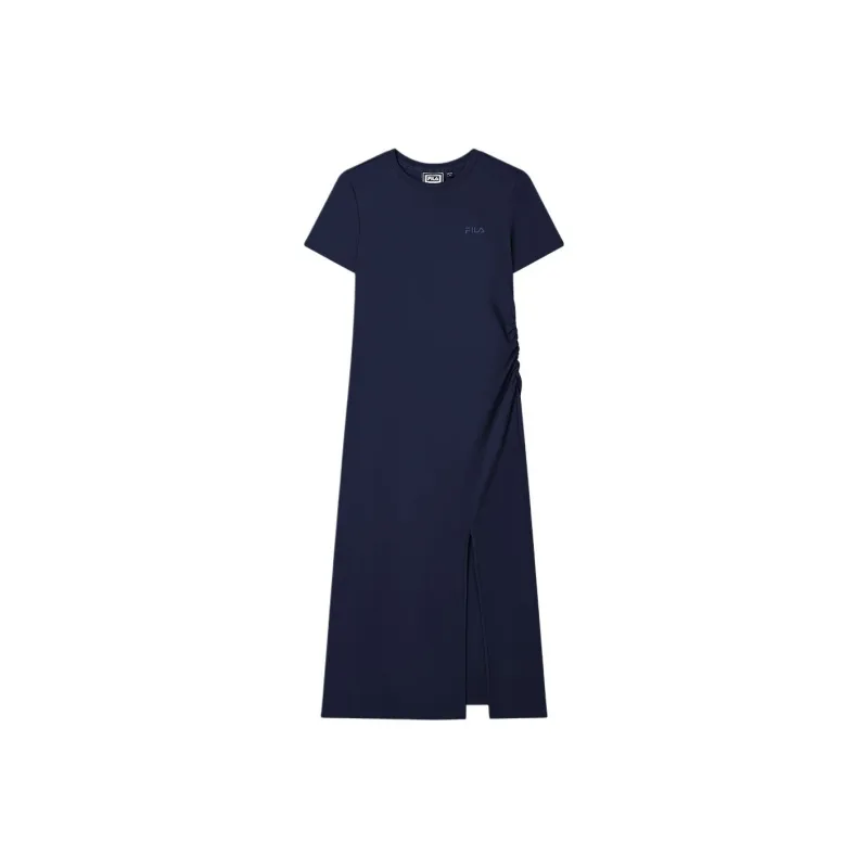 FILA ORIGINALE Short Sleeved Dress Women's Dark Silent Blue-0