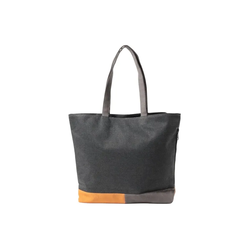 Beams Polyester Handbag Unisex Gray & Yellow-2