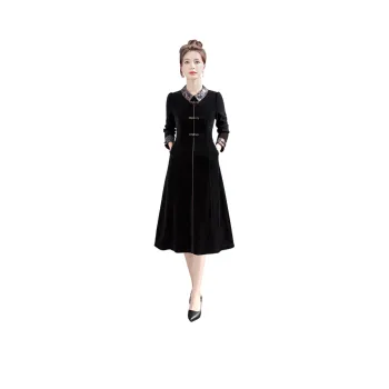 Cypress House Long Sleeved Dress Women's Black