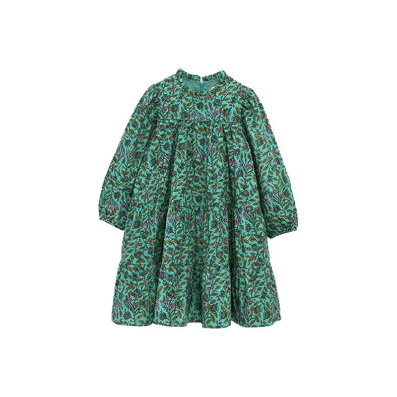Pptown Long-Sleeved Dresses Kids Green-0