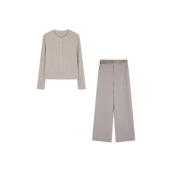 IHIMI Casual Suit Women's Gray Pea Green
