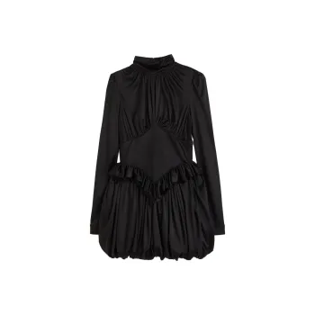 Rabanne H&M Jersey Puff Skirt Dress Black