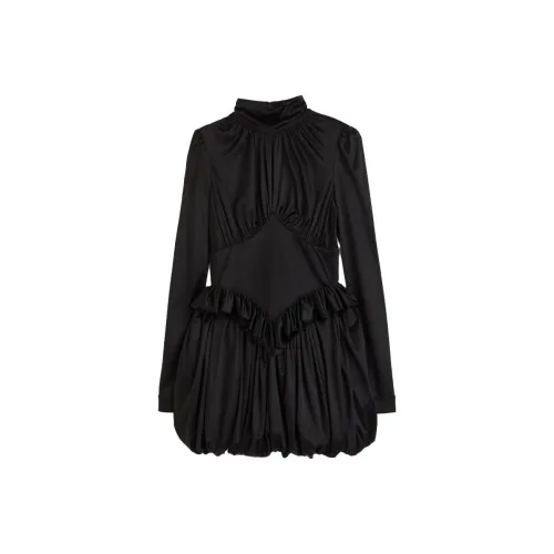 H&M Jersey Puff Skirt Dress Black