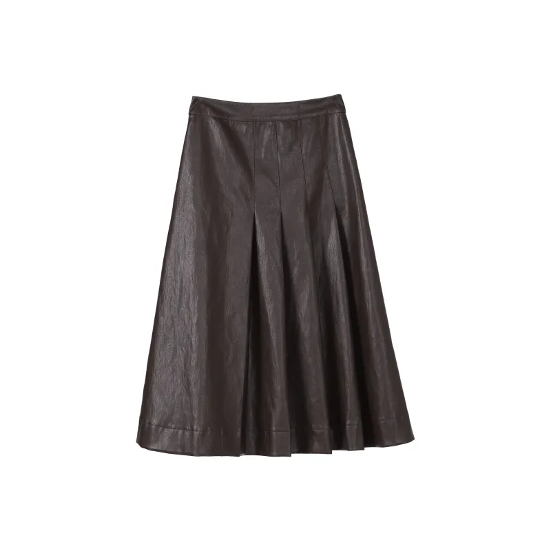 Fstudio Leather Long Skirts Women's-3