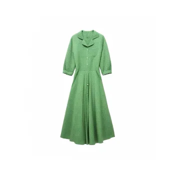 Mapping Long Sleeved Dresses Women's Image Color