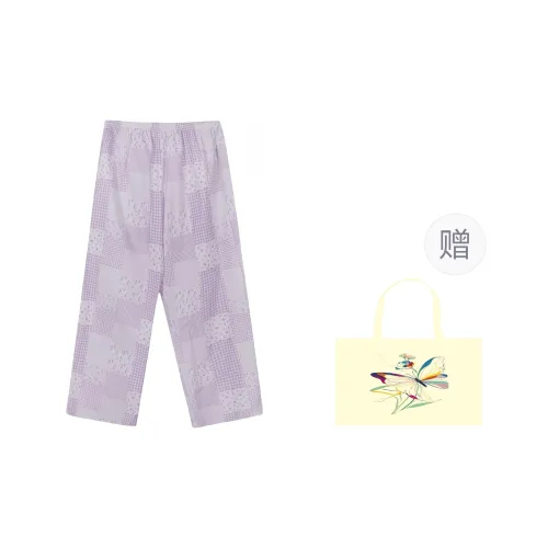 Mu Qingqing Casual Pants Women's Purple